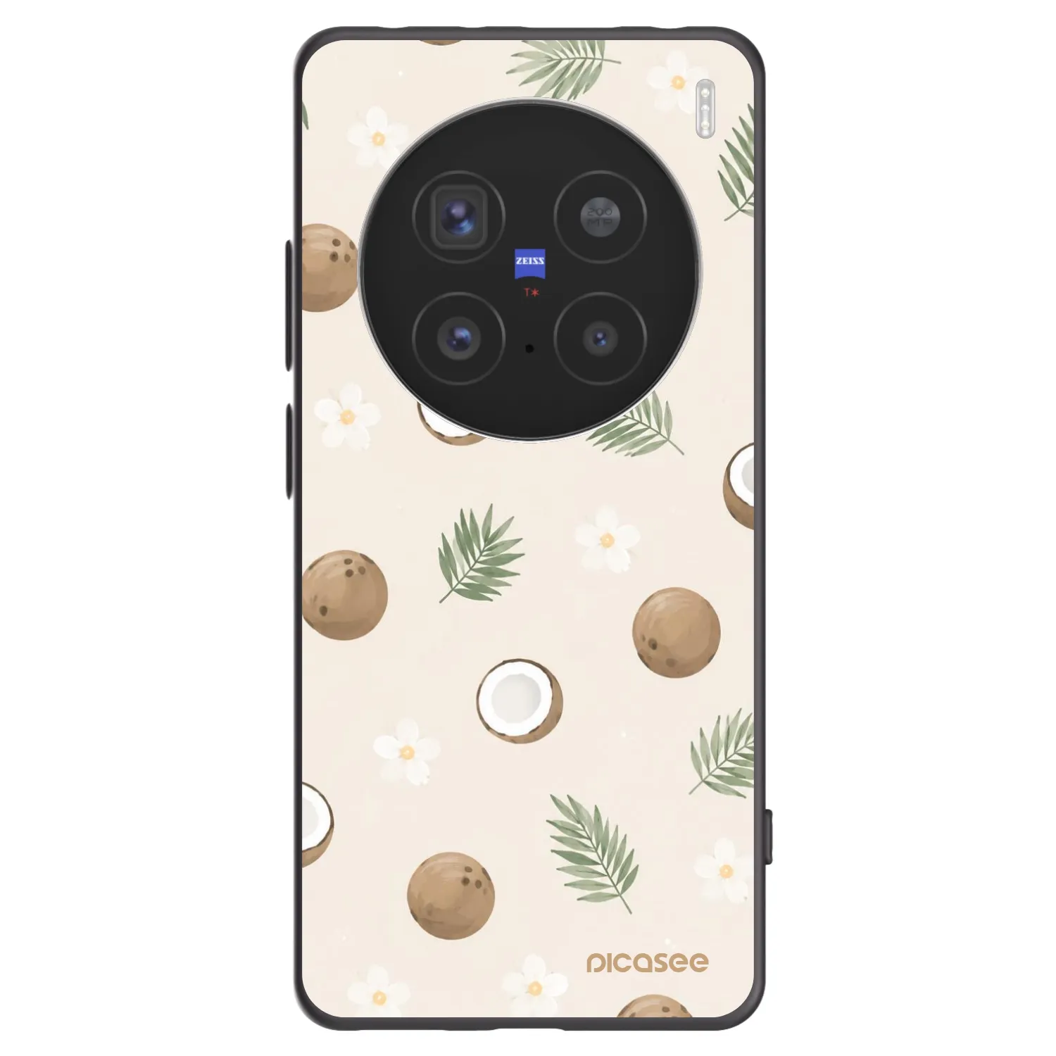 Picasee fekete szilikon tok az alábbi mobiltelefonokra Vivo X200 Pro - Coconut Breeze