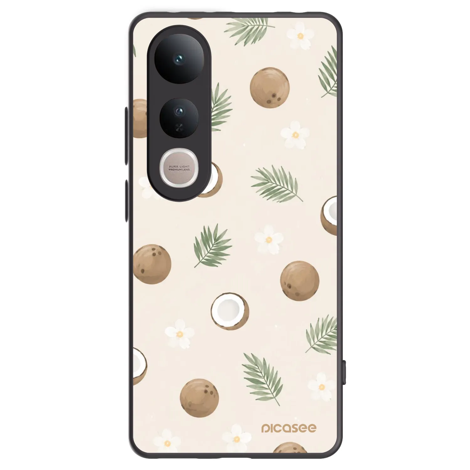 Picasee fekete szilikon tok az alábbi mobiltelefonokra Vivo V50 Lite 5G - Coconut Breeze