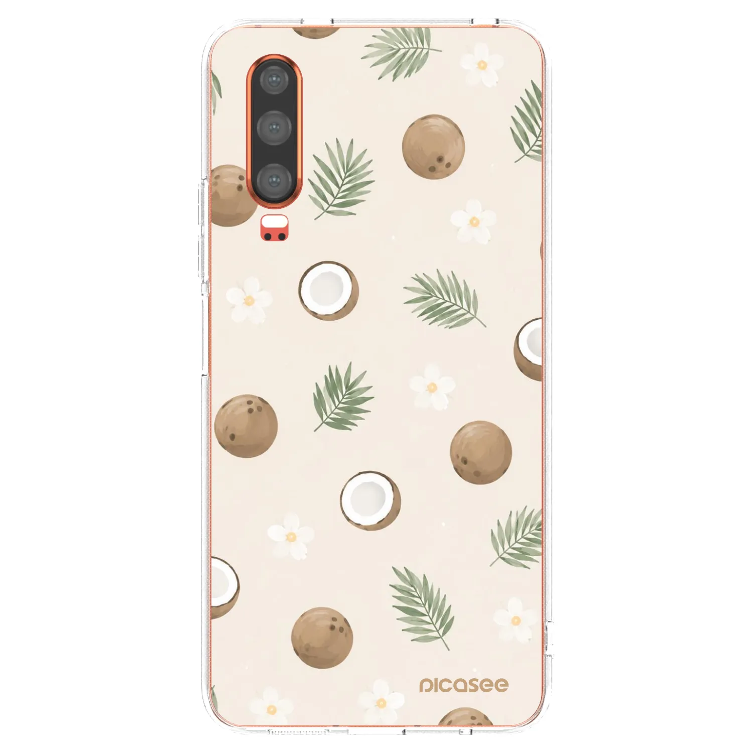 Picasee átlátszó szilikon tok az alábbi mobiltelefonokra Huawei P30 - Coconut Breeze