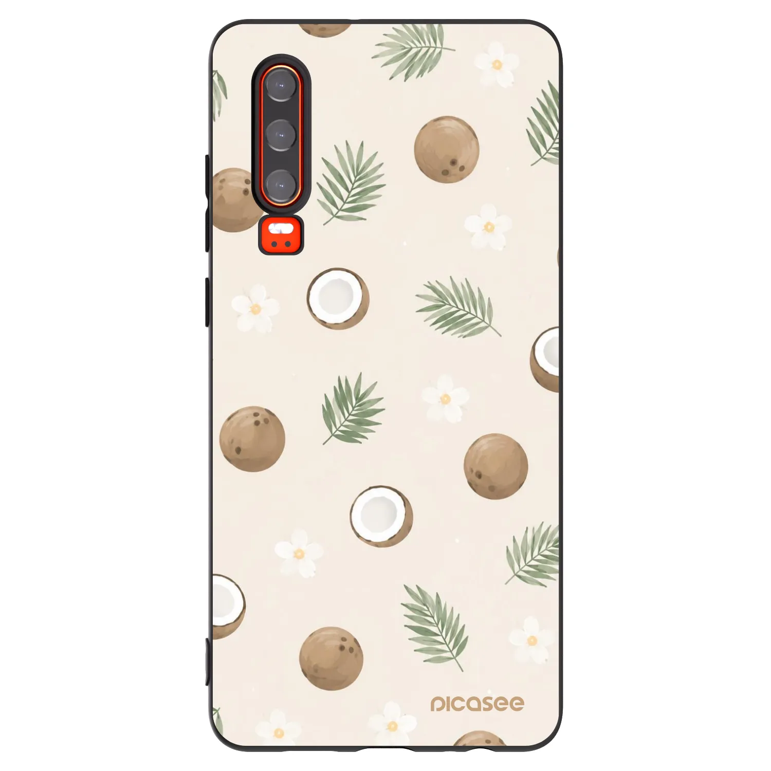 Picasee fekete szilikon tok az alábbi mobiltelefonokra Huawei P30 - Coconut Breeze