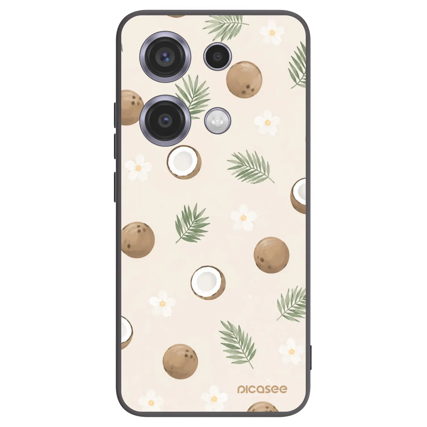 Picasee fekete szilikon tok az alábbi mobiltelefonokra Xiaomi Redmi Note 14S - Coconut Breeze