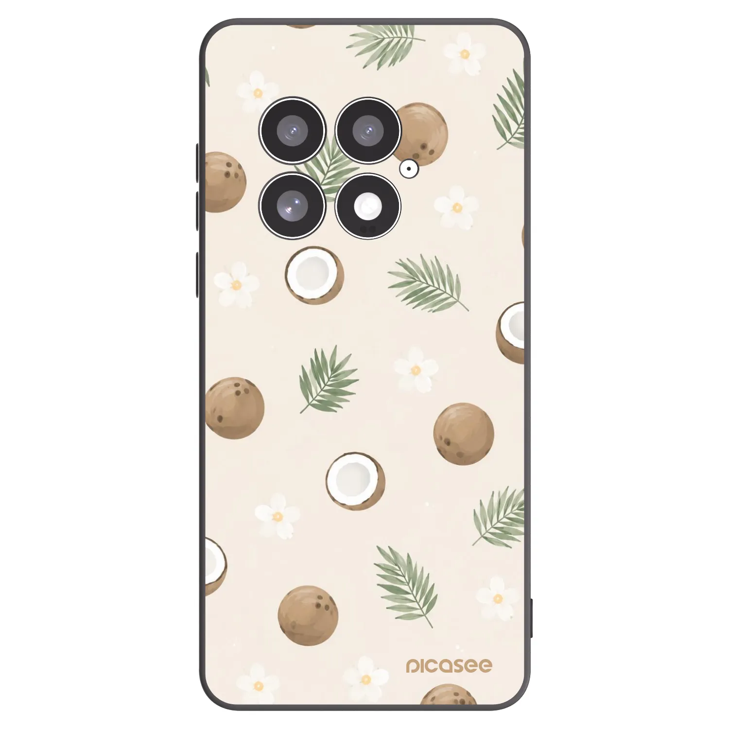 Picasee fekete szilikon tok az alábbi mobiltelefonokra OnePlus 13 5G - Coconut Breeze