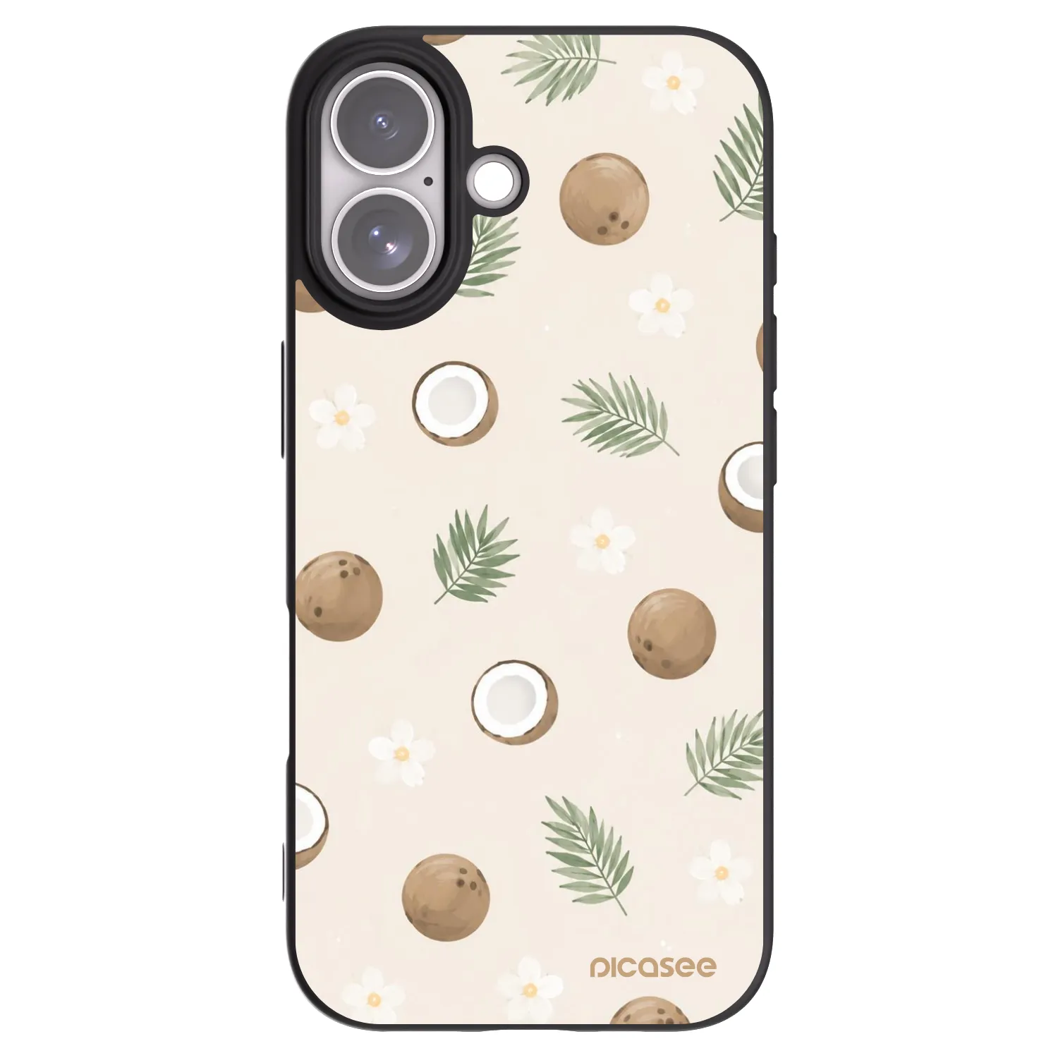 Picasee fekete szilikon tok az alábbi mobiltelefonokra Apple iPhone 17 - Coconut Breeze