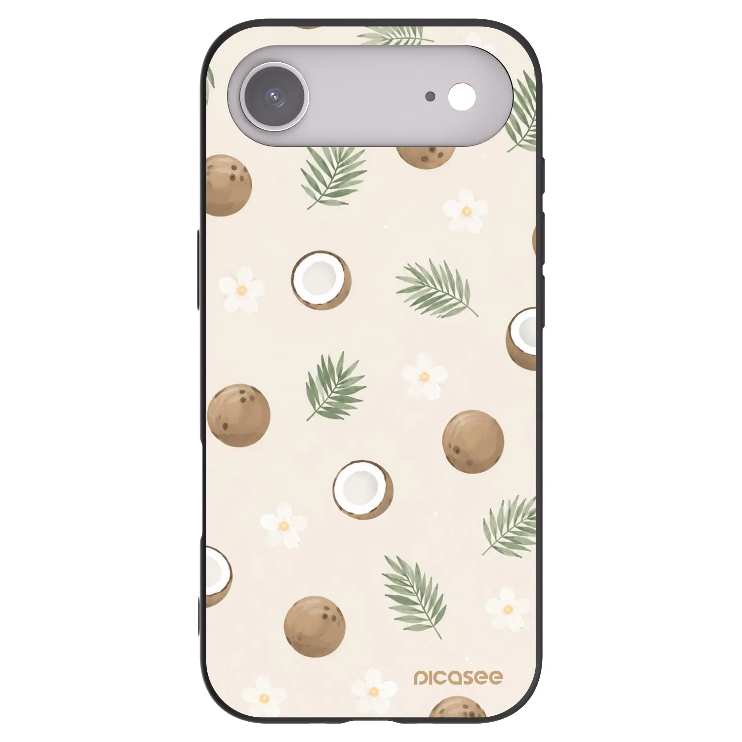 Picasee fekete szilikon tok az alábbi mobiltelefonokra Apple iPhone Air - Coconut Breeze