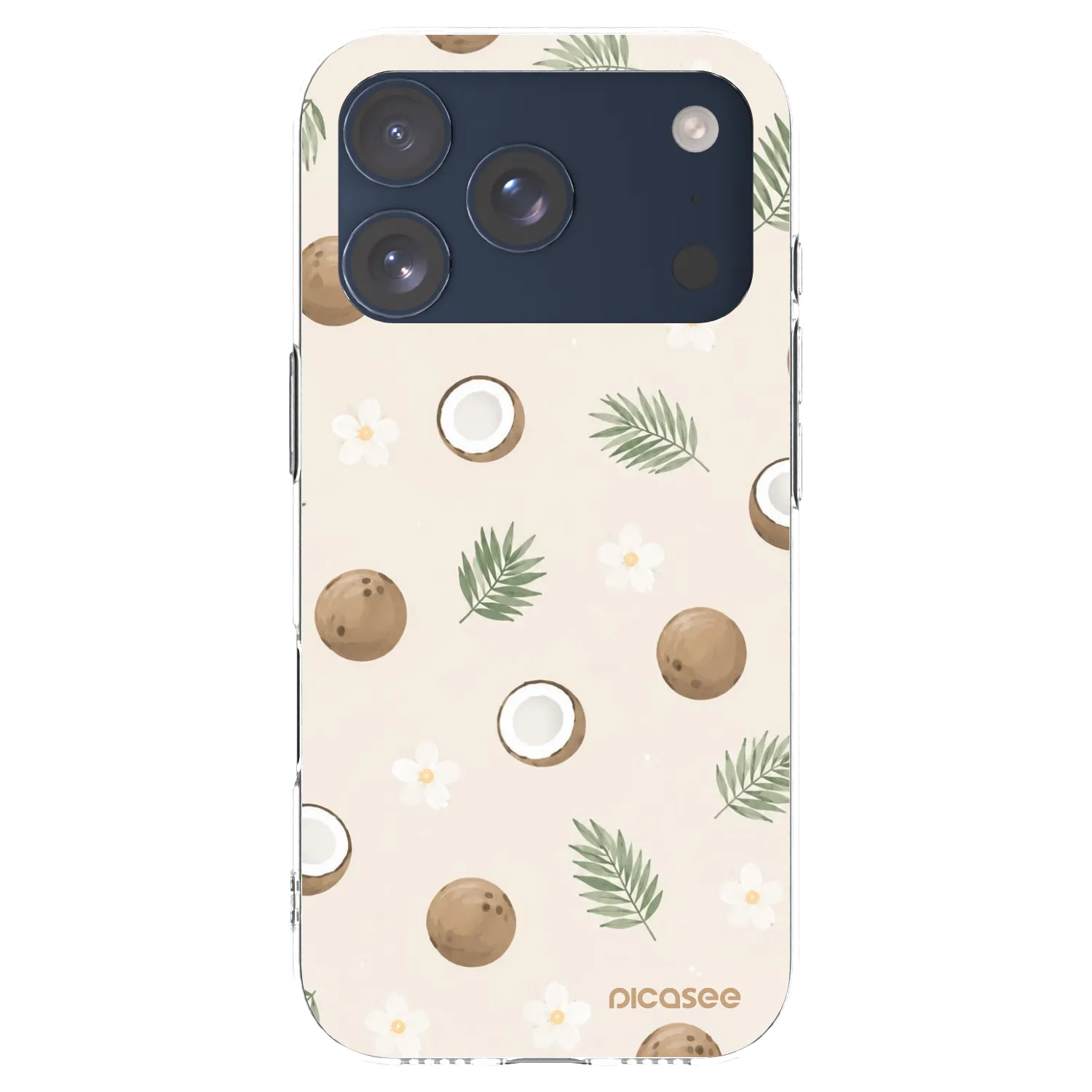 Picasee átlátszó szilikon tok az alábbi mobiltelefonokra Apple iPhone 17 Pro - Coconut Breeze