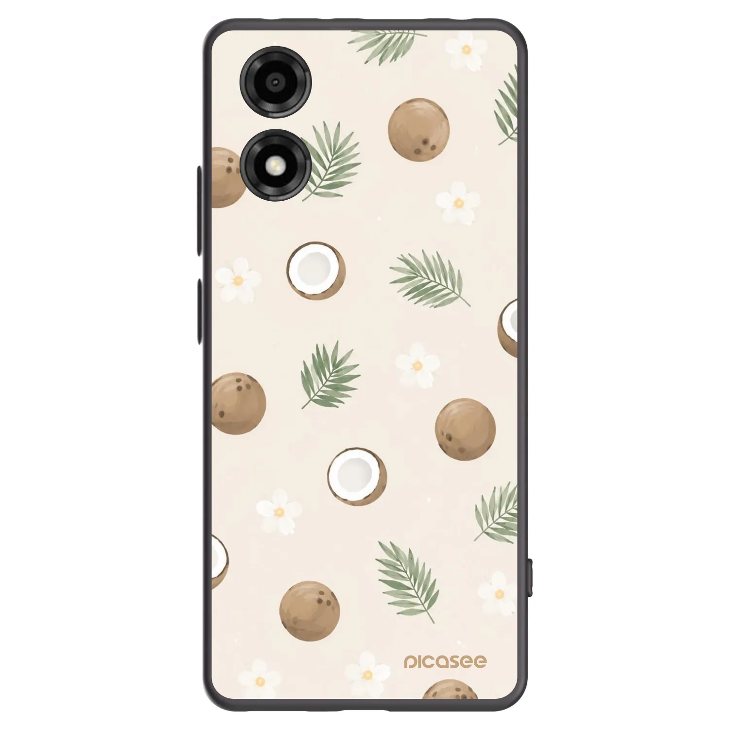 Picasee fekete szilikon tok az alábbi mobiltelefonokra Motorola Moto E14 - Coconut Breeze