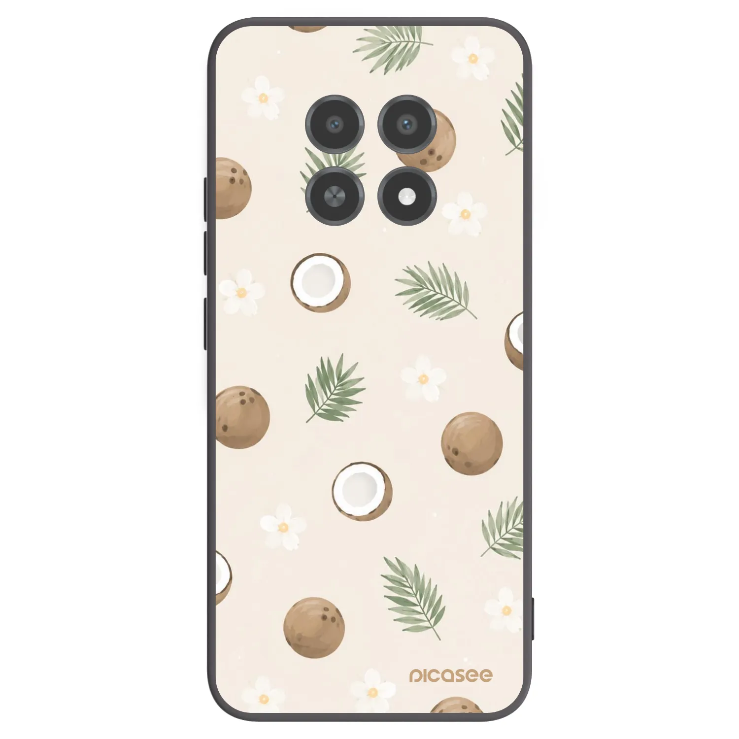 Picasee fekete szilikon tok az alábbi mobiltelefonokra Realme 12X - Coconut Breeze