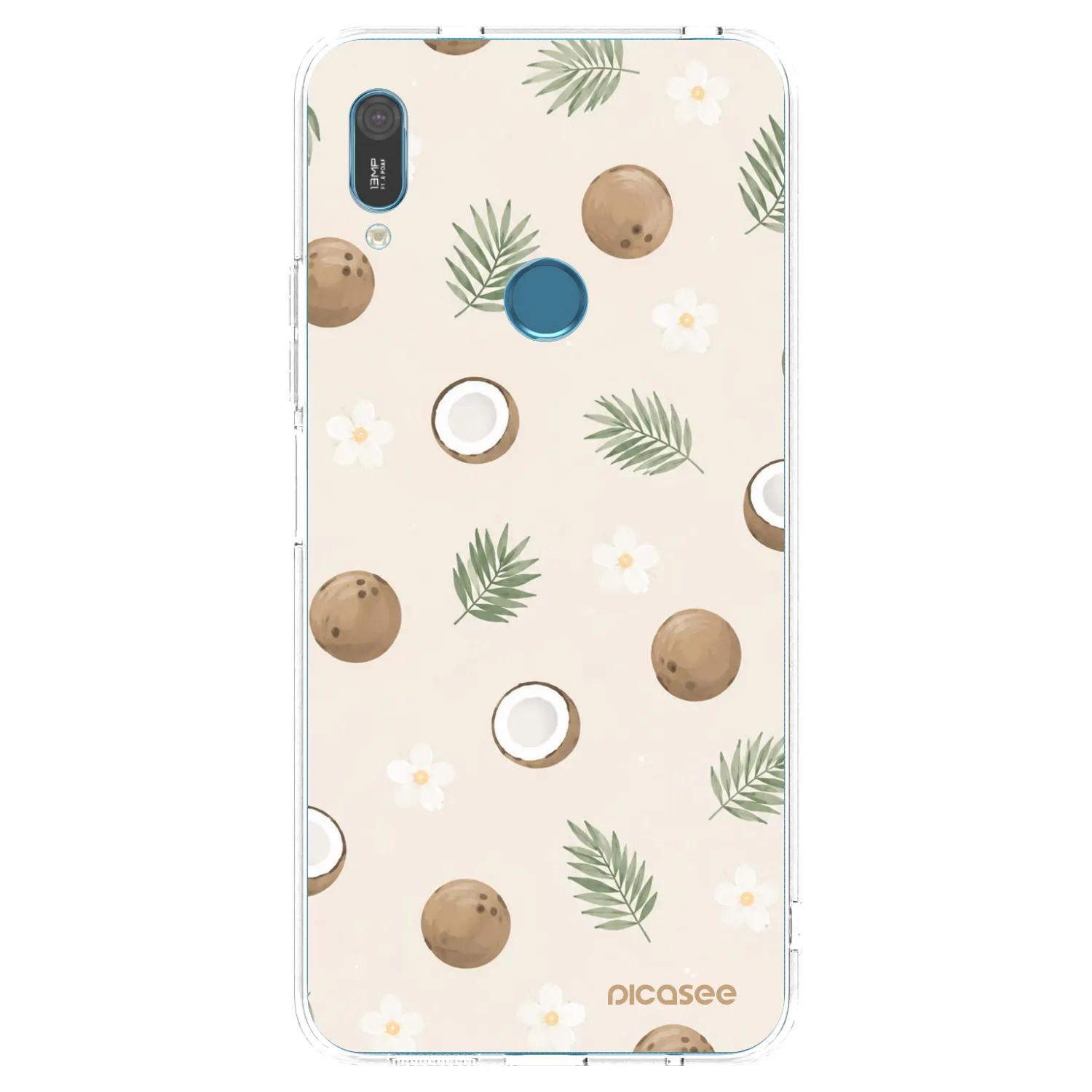 Picasee átlátszó szilikon tok az alábbi mobiltelefonokra Huawei Y6 2019 - Coconut Breeze