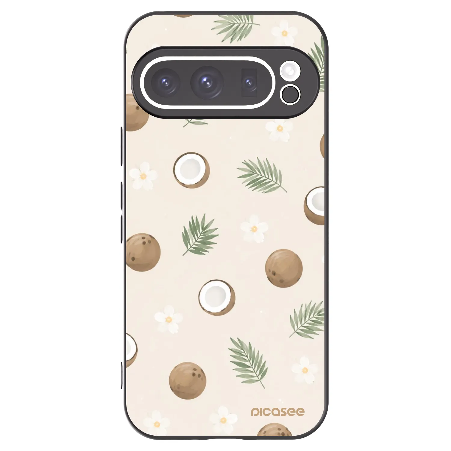 Picasee fekete szilikon tok az alábbi mobiltelefonokra Google Pixel 9 Pro XL - Coconut Breeze