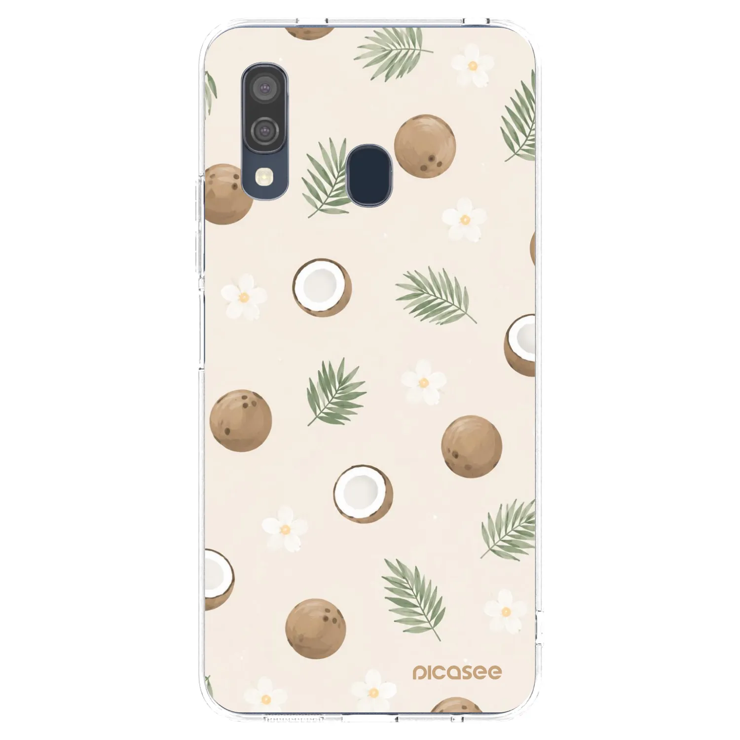 Picasee átlátszó szilikon tok az alábbi mobiltelefonokra Samsung Galaxy A40 A405F - Coconut Breeze