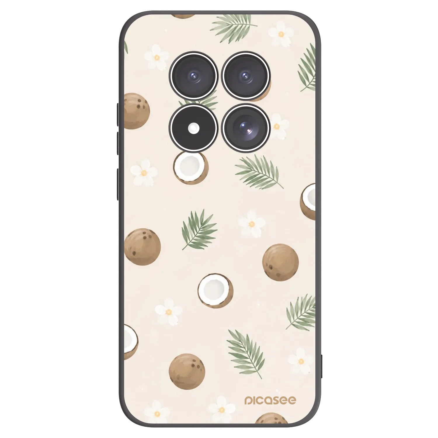 Picasee fekete szilikon tok az alábbi mobiltelefonokra Xiaomi Redmi Note 15 Pro 4G - Coconut Breeze