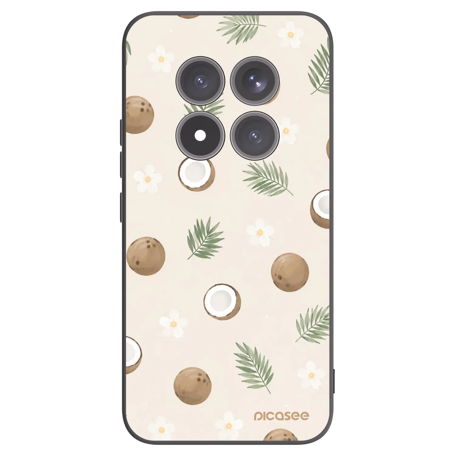 Picasee fekete szilikon tok az alábbi mobiltelefonokra Xiaomi Redmi Note 15 Pro+ - Coconut Breeze