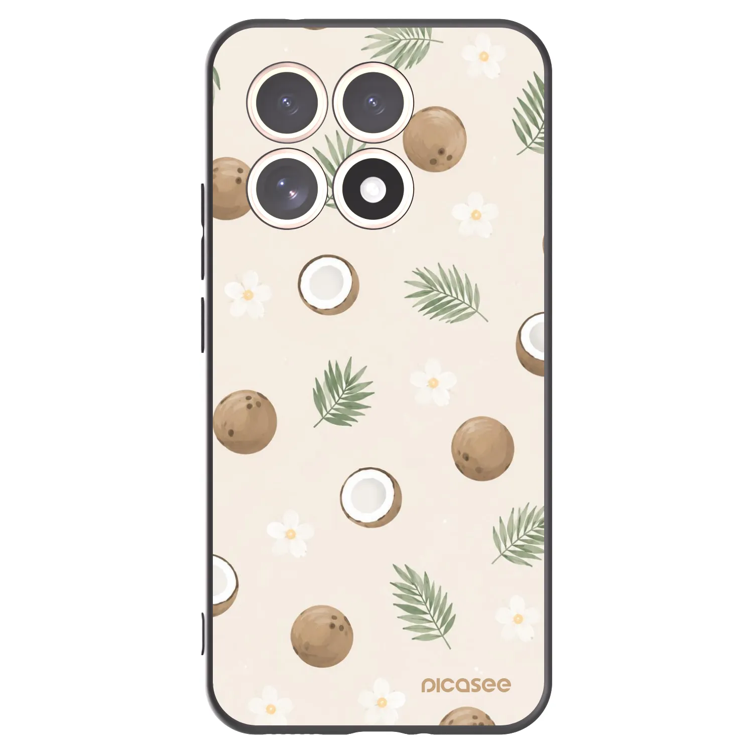 Picasee fekete szilikon tok az alábbi mobiltelefonokra Xiaomi 15T - Coconut Breeze