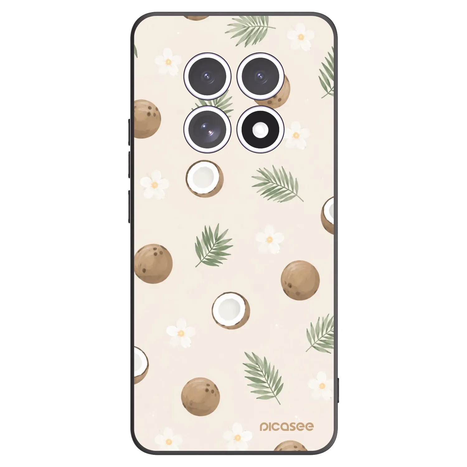 Picasee fekete szilikon tok az alábbi mobiltelefonokra Xiaomi Redmi Note 15 4G - Coconut Breeze