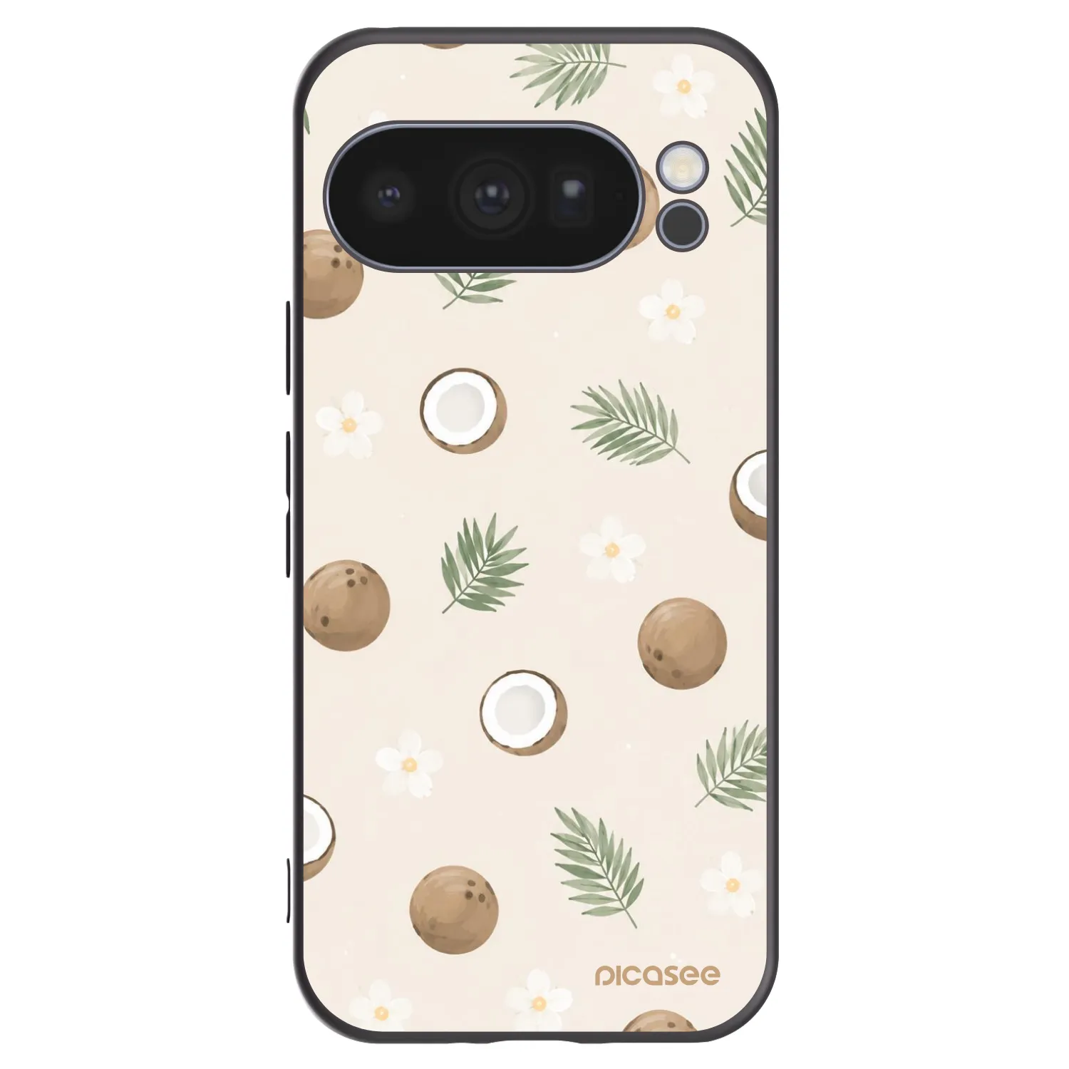 Picasee fekete szilikon tok az alábbi mobiltelefonokra Google Pixel 10 Pro - Coconut Breeze