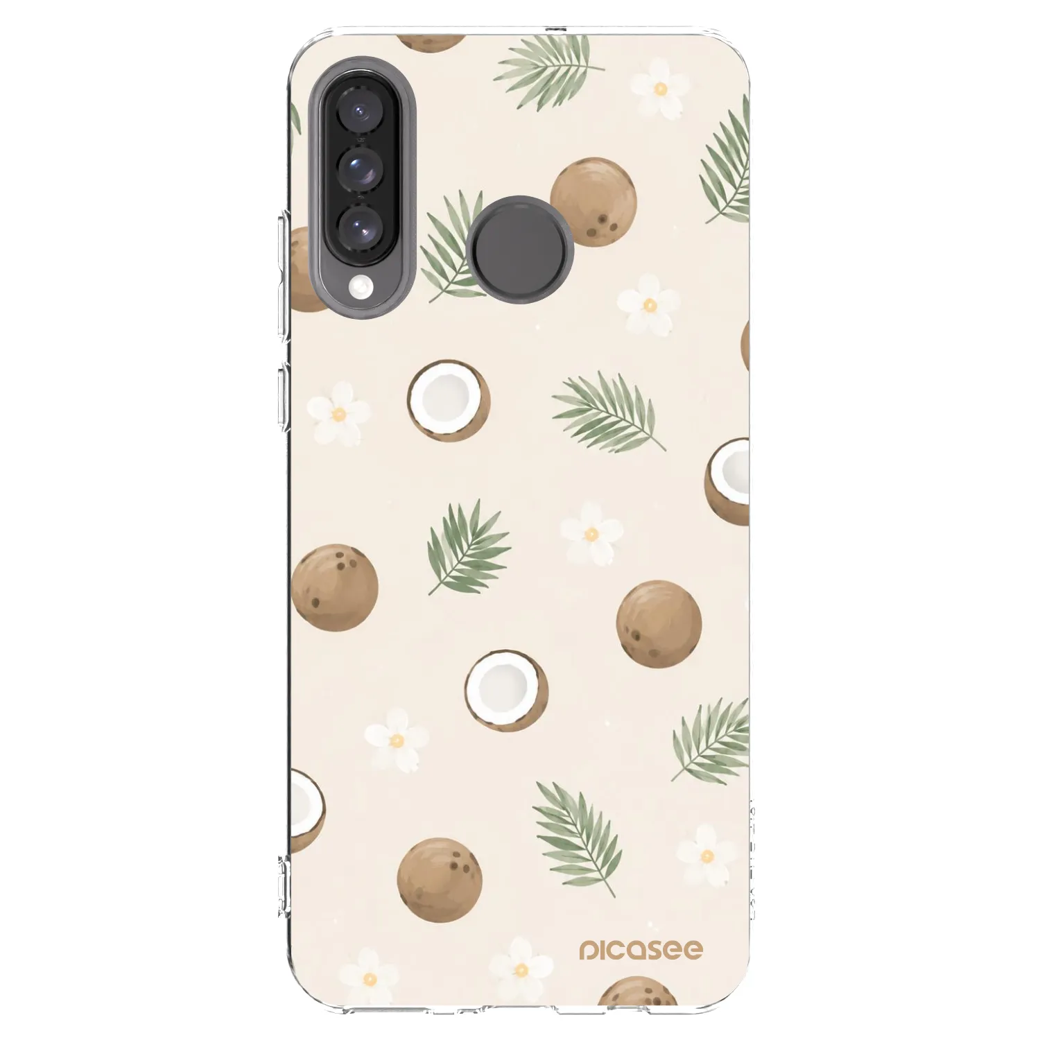 Picasee átlátszó szilikon tok az alábbi mobiltelefonokra Huawei P30 Lite - Coconut Breeze
