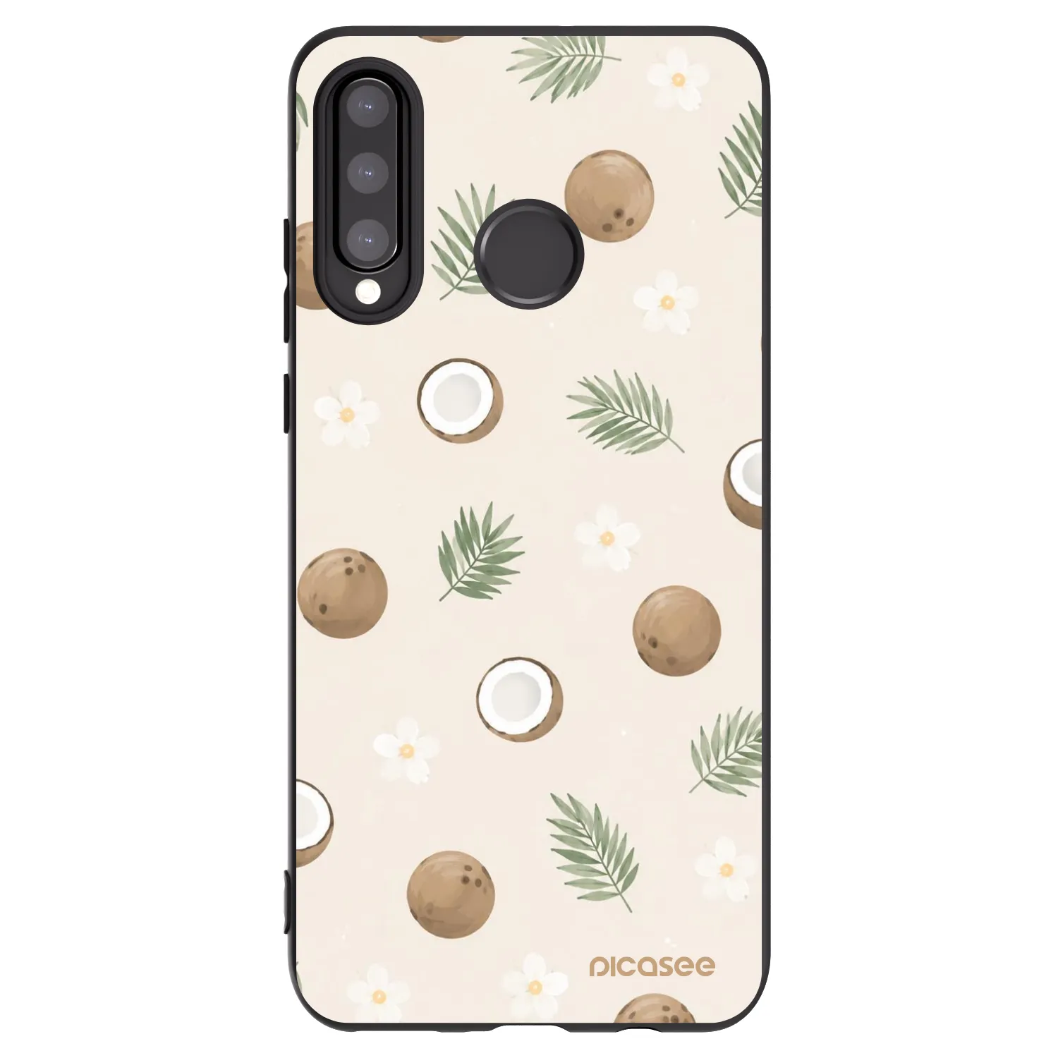 Picasee fekete szilikon tok az alábbi mobiltelefonokra Huawei P30 Lite - Coconut Breeze