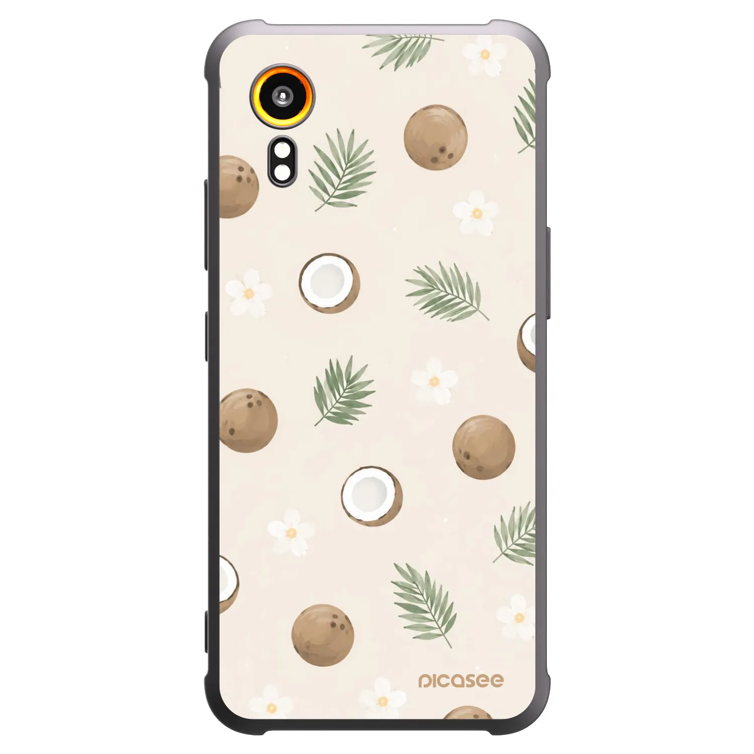 Picasee fekete szilikon tok az alábbi mobiltelefonokra Samsung Galaxy XCover 7 - Coconut Breeze