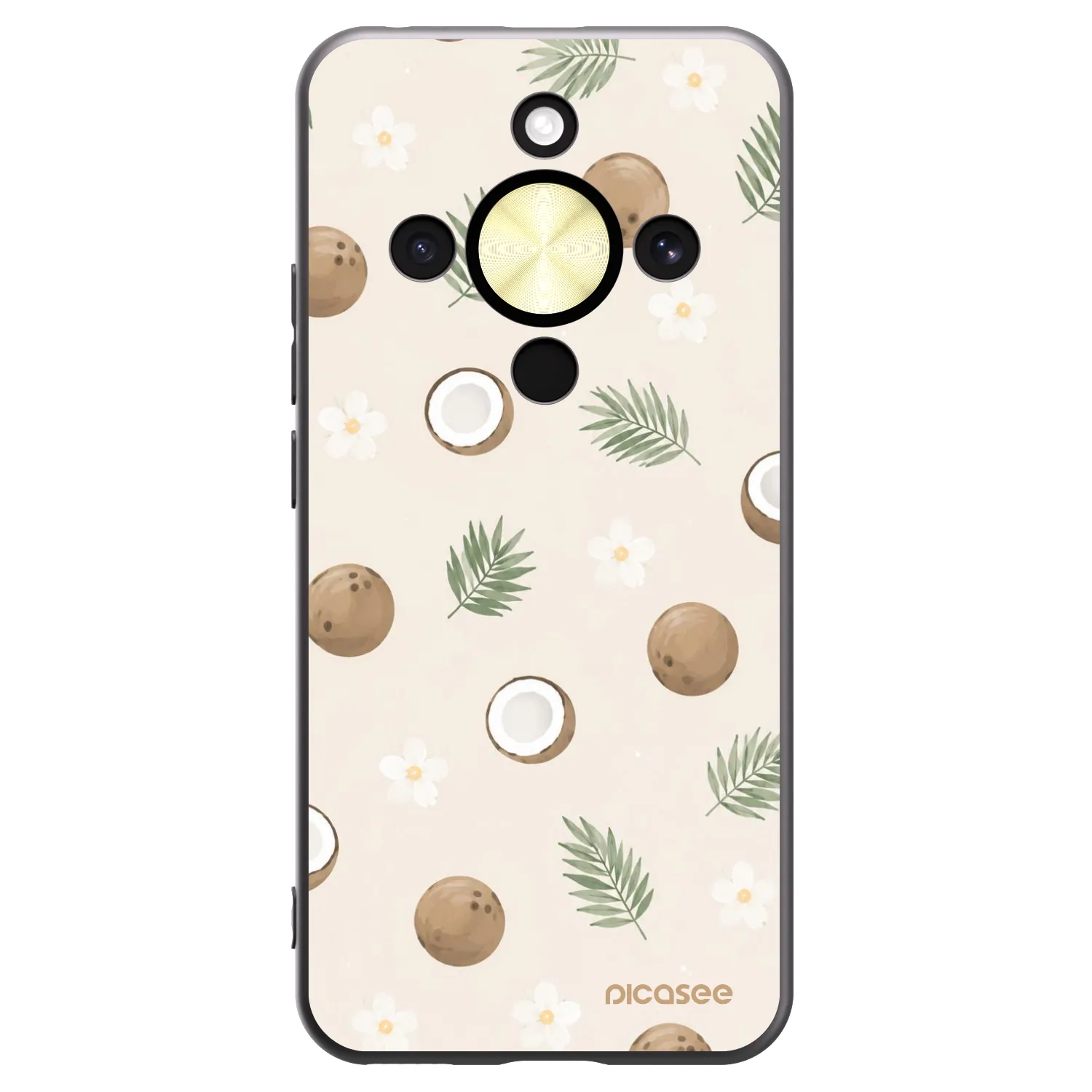 Picasee fekete szilikon tok az alábbi mobiltelefonokra Honor Magic8 Lite 5G - Coconut Breeze