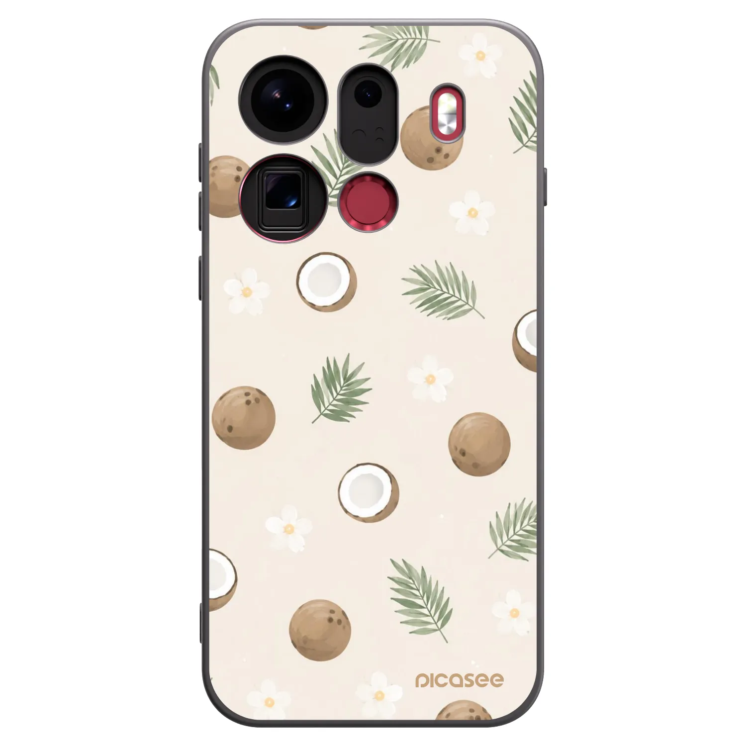 Picasee fekete szilikon tok az alábbi mobiltelefonokra OPPO Find X9 Pro - Coconut Breeze