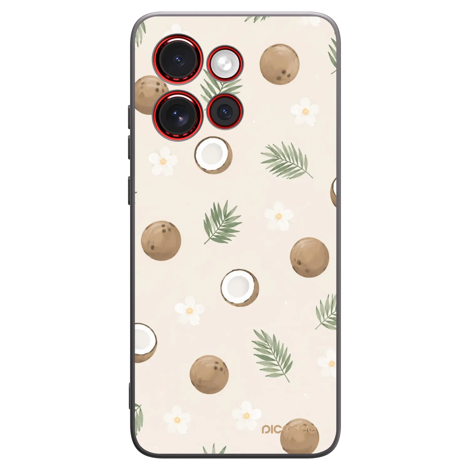 Picasee fekete szilikon tok az alábbi mobiltelefonokra Motorola Edge 60 Neo 5G - Coconut Breeze
