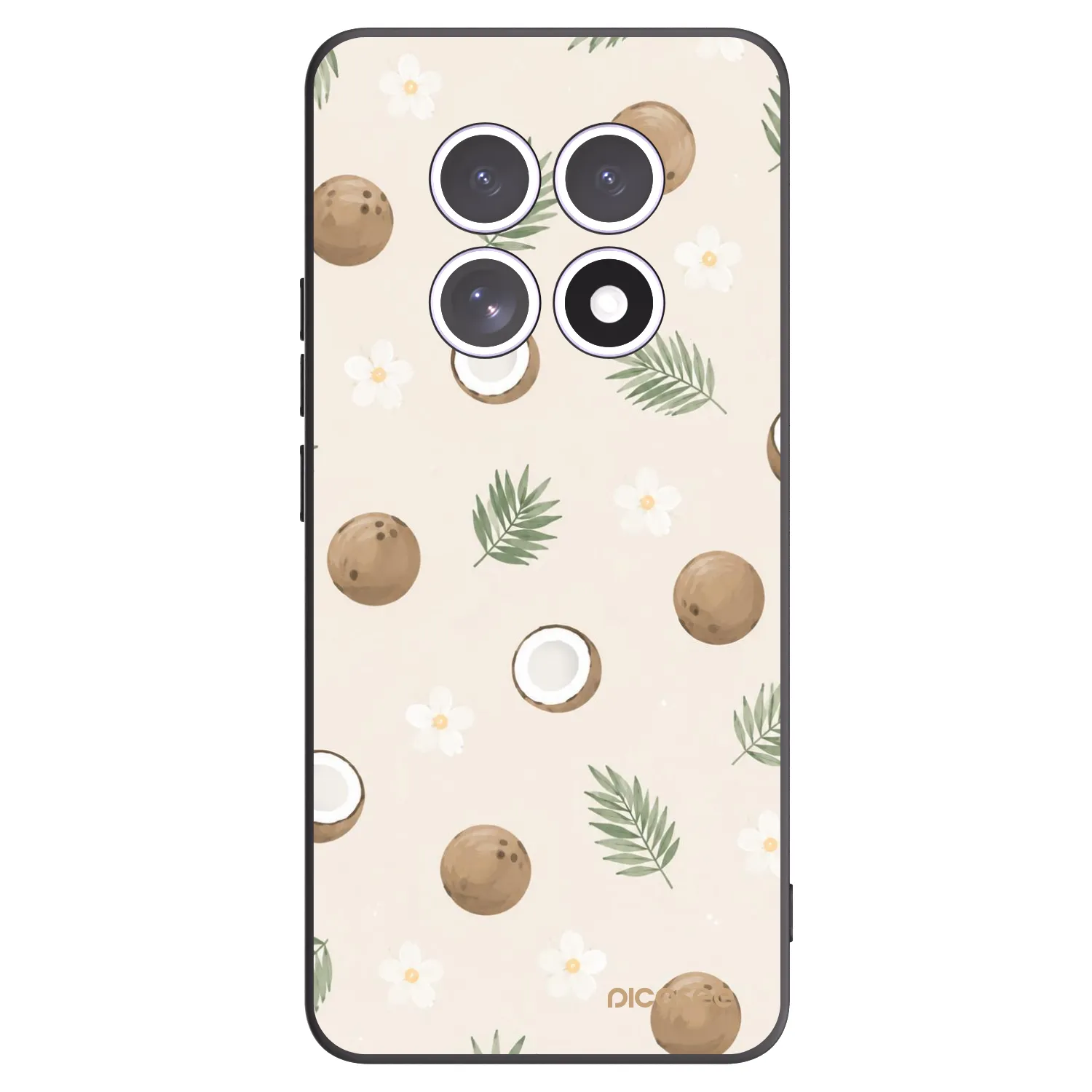 Picasee fekete szilikon tok az alábbi mobiltelefonokra Xiaomi Redmi Note 15 5G - Coconut Breeze