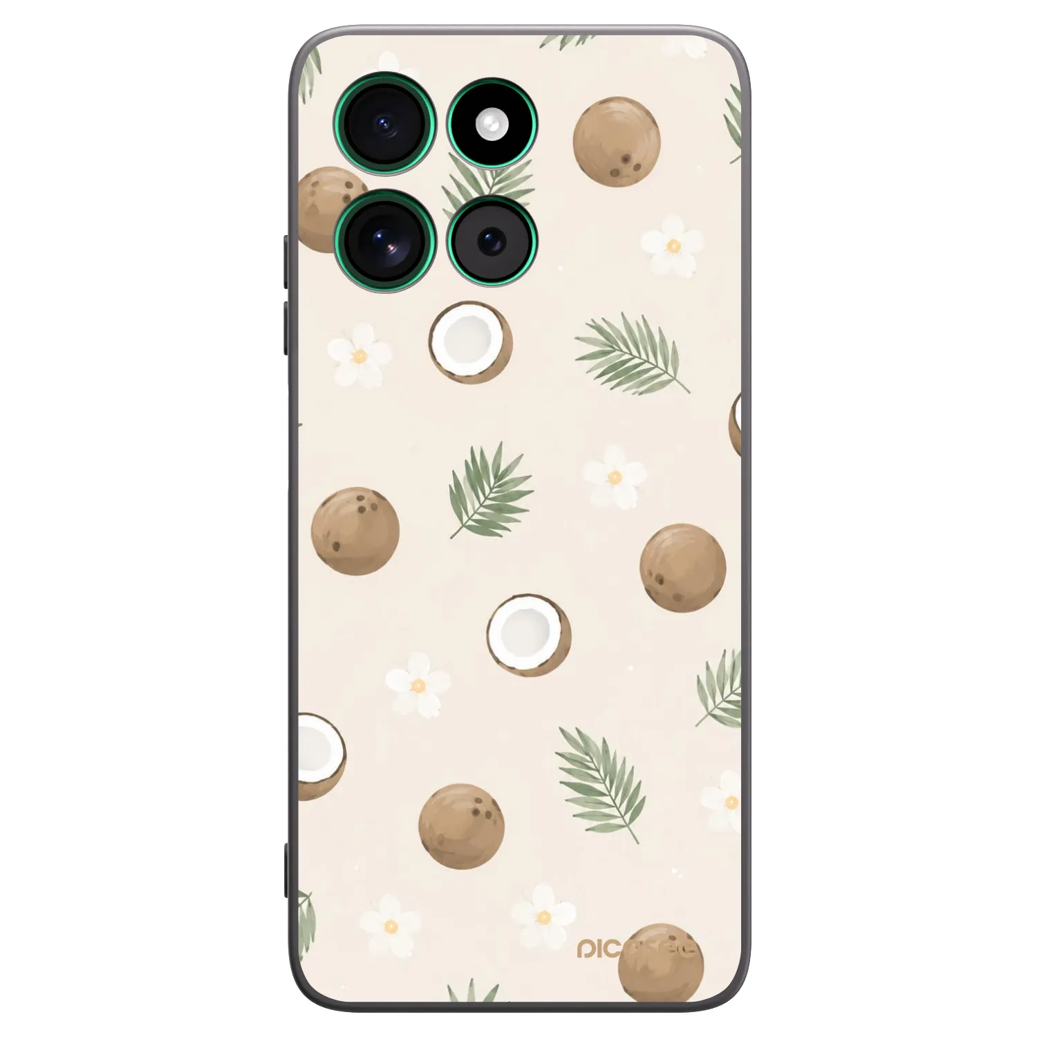 Picasee fekete szilikon tok az alábbi mobiltelefonokra Motorola Moto G57 Power - Coconut Breeze
