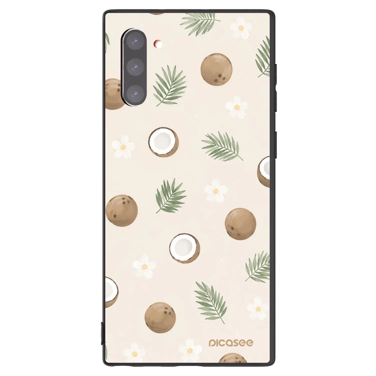 Picasee fekete szilikon tok az alábbi mobiltelefonokra Samsung Galaxy Note 10 N970F - Coconut Breeze