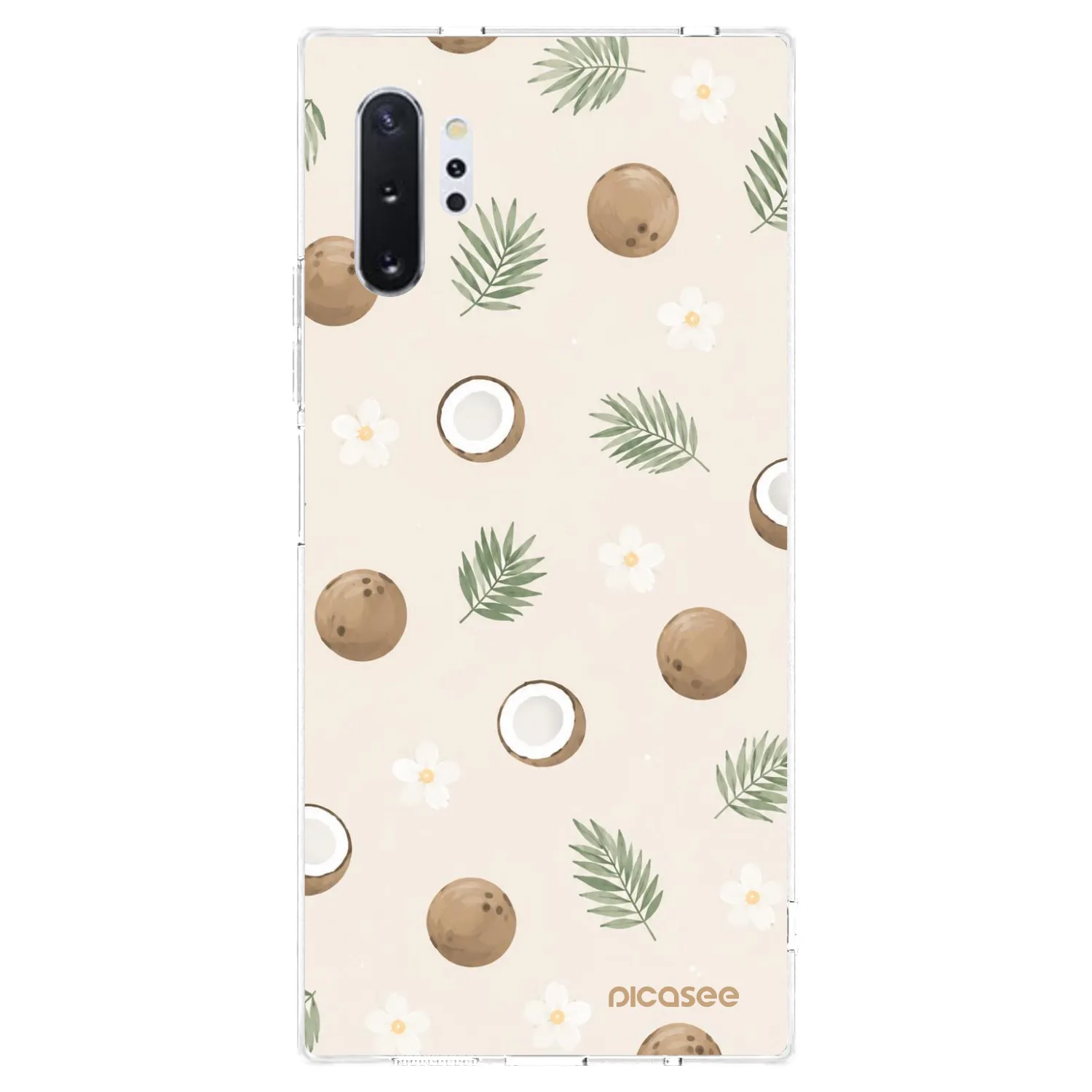 Picasee átlátszó szilikon tok az alábbi mobiltelefonokra Samsung Galaxy Note 10+ N975F - Coconut Breeze