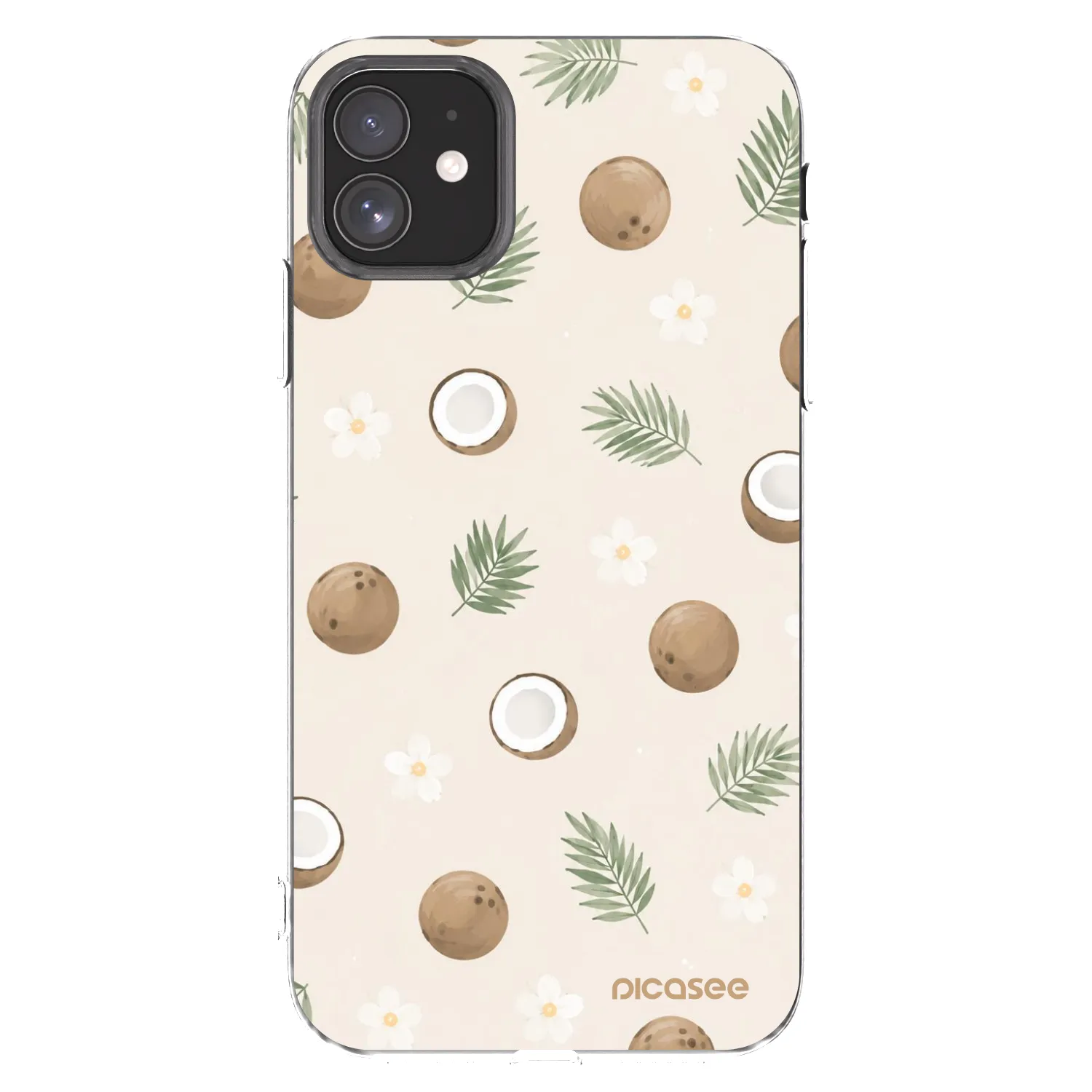 Picasee átlátszó szilikon tok az alábbi mobiltelefonokra Apple iPhone 11 - Coconut Breeze
