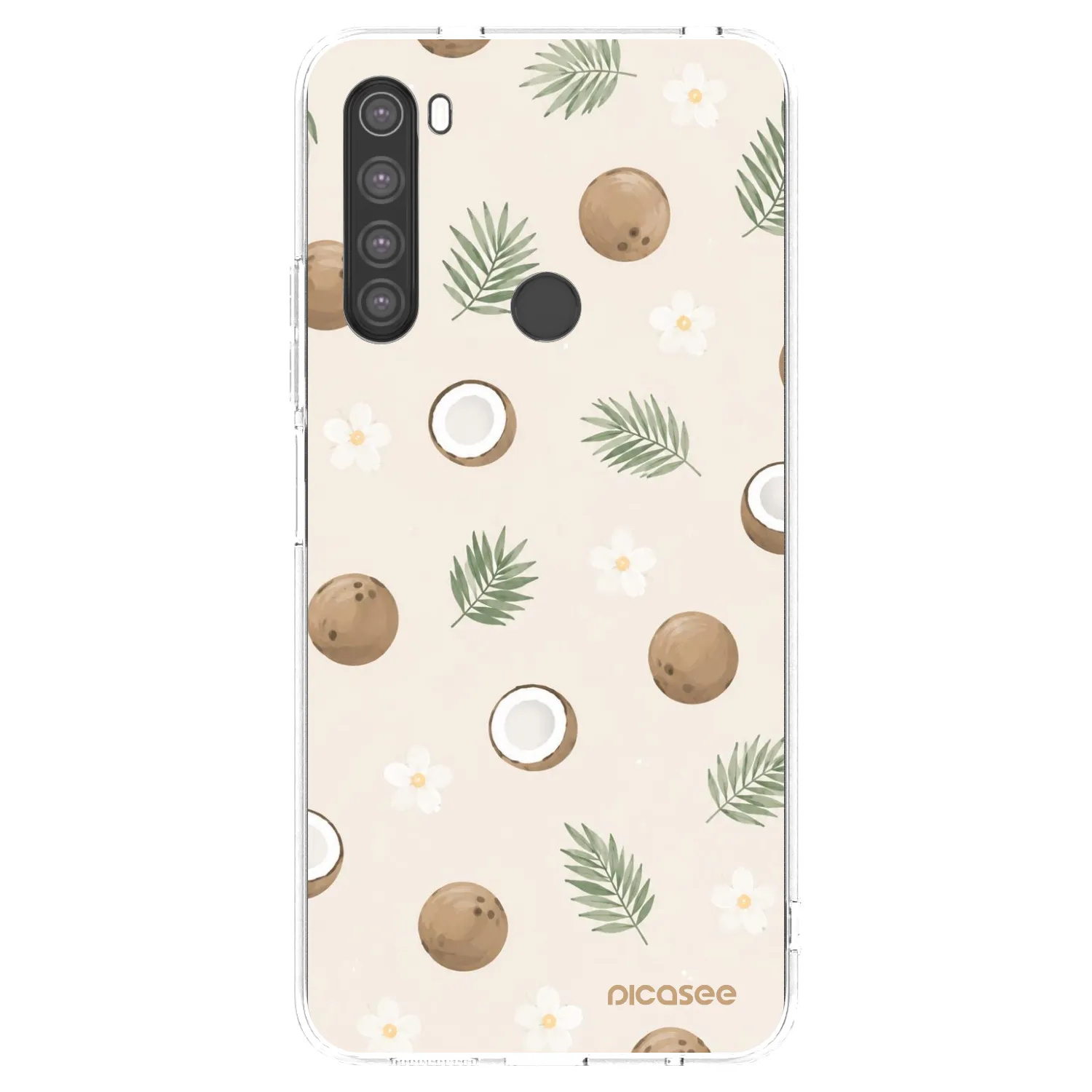 Picasee átlátszó szilikon tok az alábbi mobiltelefonokra Xiaomi Redmi Note 8 - Coconut Breeze