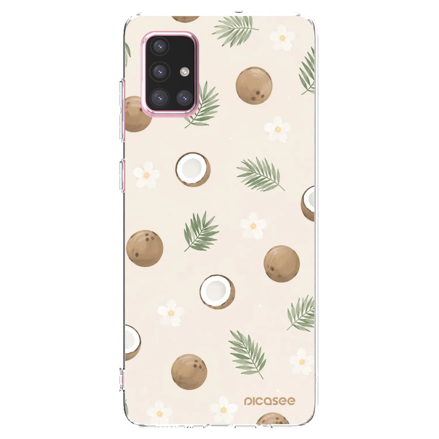 Picasee átlátszó szilikon tok az alábbi mobiltelefonokra Samsung Galaxy A71 A715F - Coconut Breeze