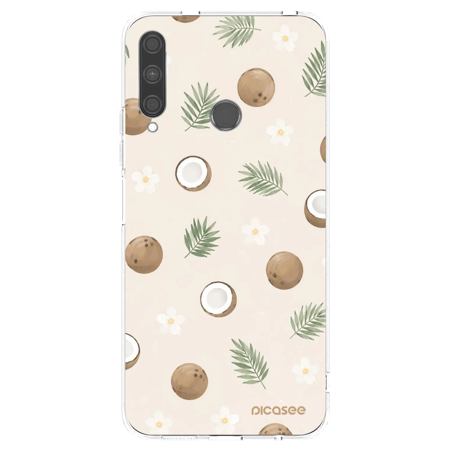 Picasee átlátszó szilikon tok az alábbi mobiltelefonokra Huawei P40 Lite E - Coconut Breeze