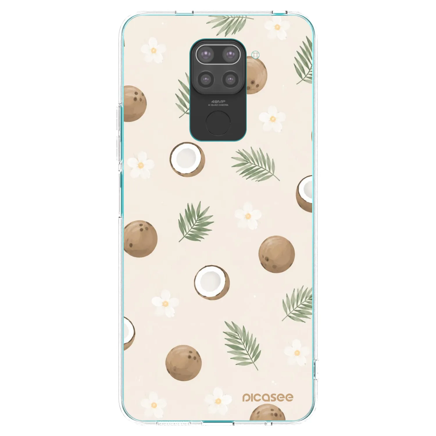 Picasee fekete szilikon tok az alábbi mobiltelefonokra Xiaomi Redmi Note 9 - Coconut Breeze
