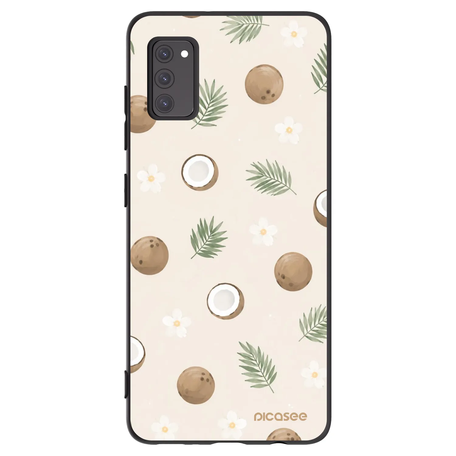 Picasee fekete szilikon tok az alábbi mobiltelefonokra Samsung Galaxy A41 A415F - Coconut Breeze
