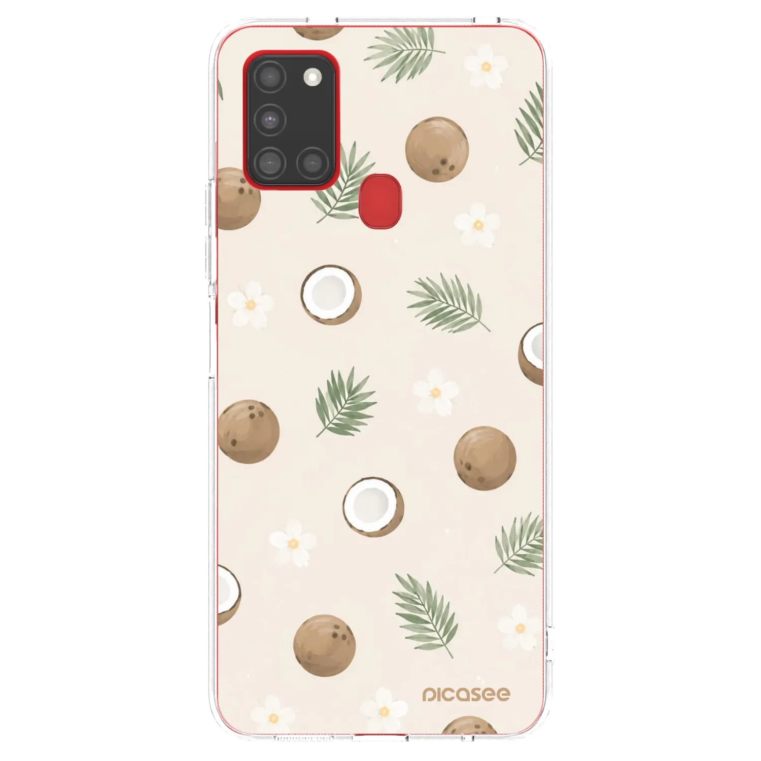 Picasee átlátszó szilikon tok az alábbi mobiltelefonokra Samsung Galaxy A21s - Coconut Breeze