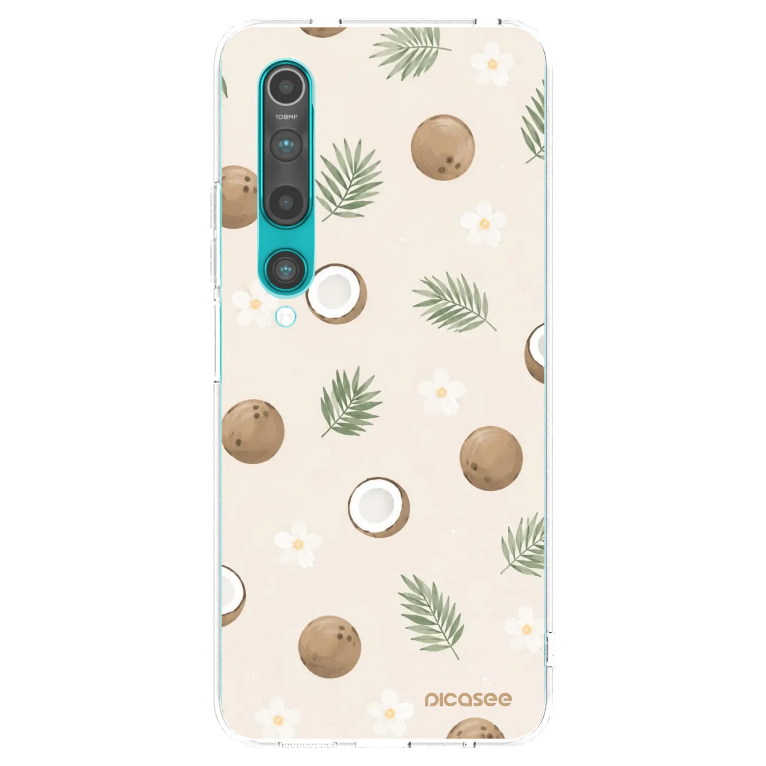 Picasee átlátszó szilikon tok az alábbi mobiltelefonokra Xiaomi Mi 10 - Coconut Breeze