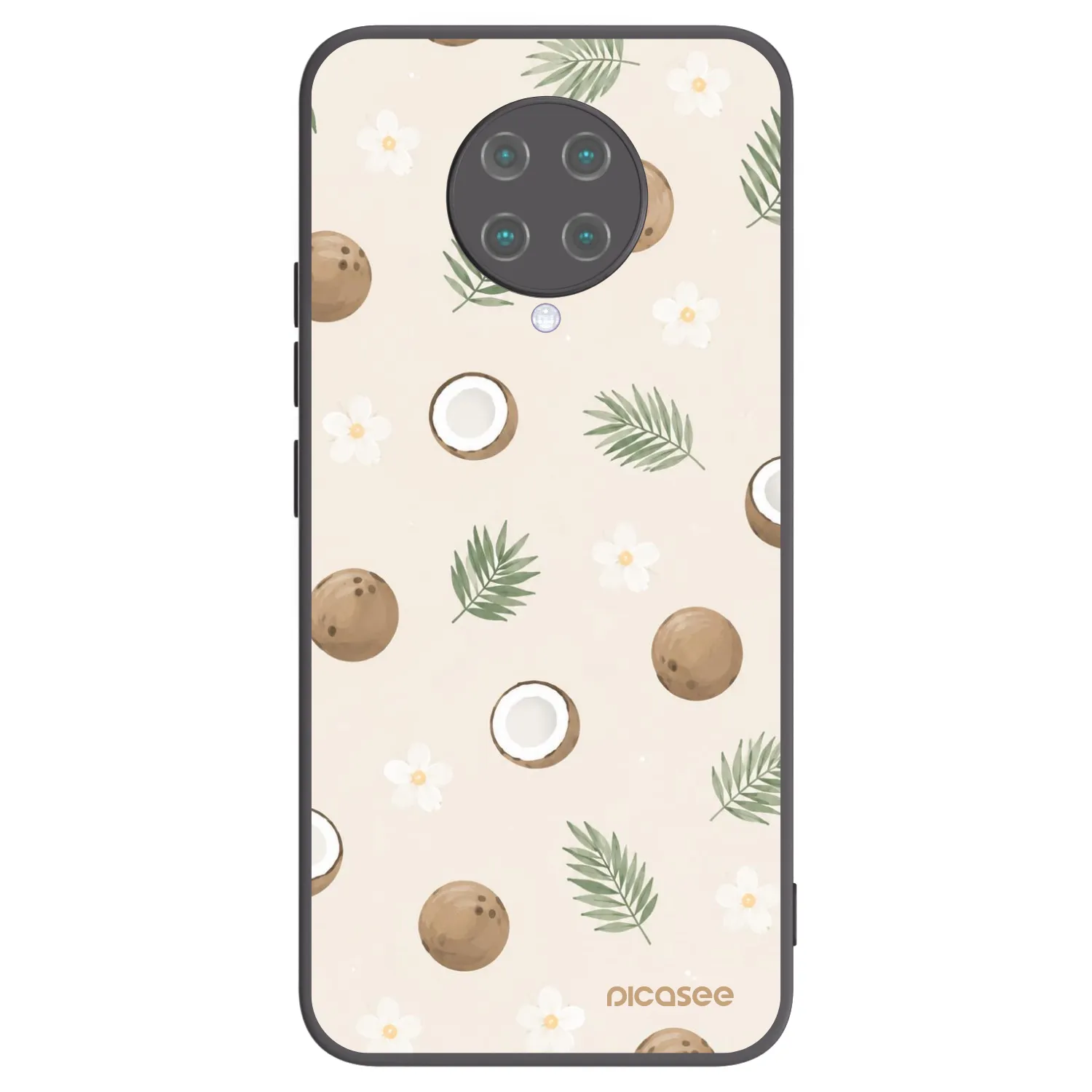 Picasee fekete szilikon tok az alábbi mobiltelefonokra Xiaomi Poco F2 Pro - Coconut Breeze