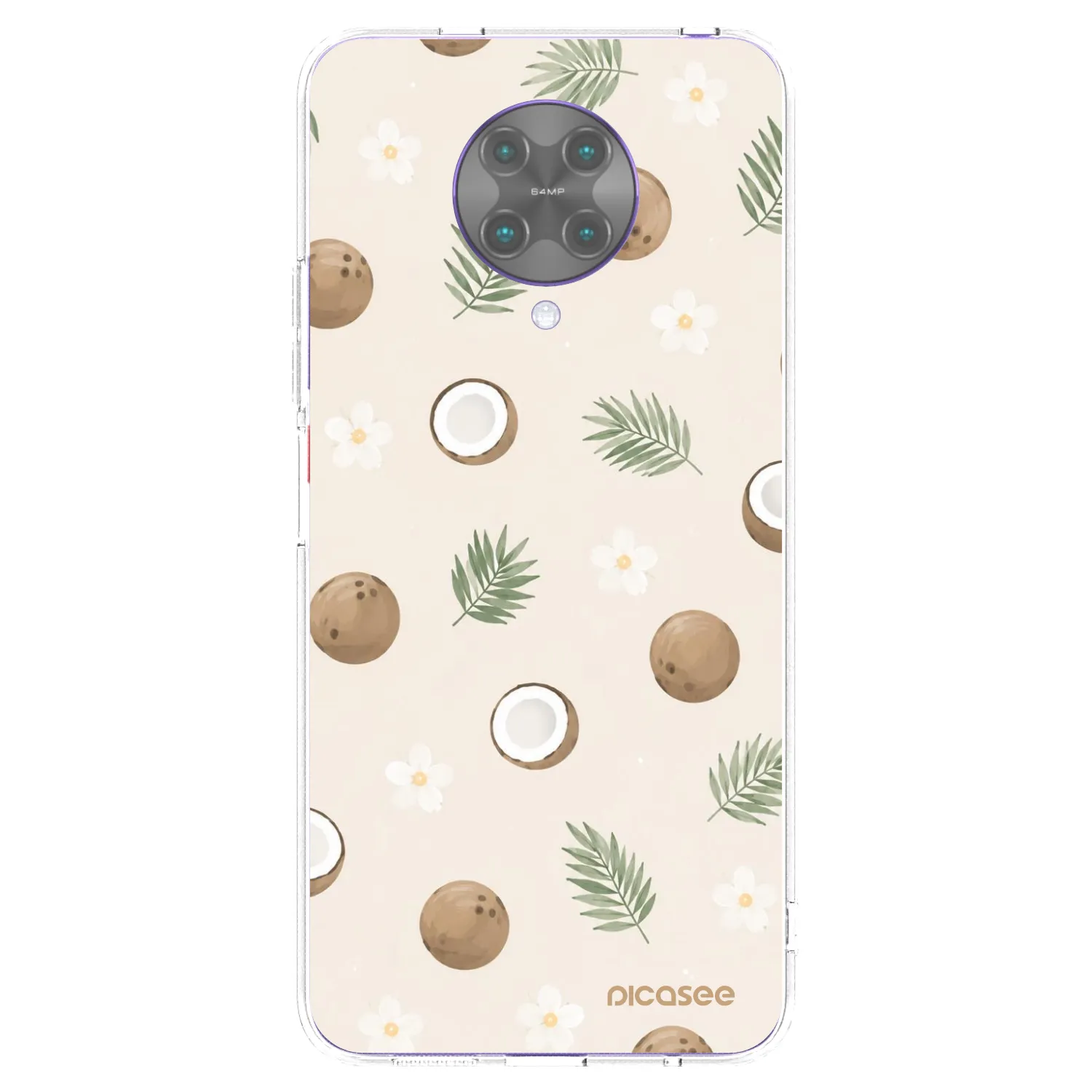 Picasee átlátszó szilikon tok az alábbi mobiltelefonokra Xiaomi Poco F2 Pro - Coconut Breeze