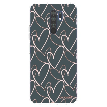 Picasee átlátszó szilikon tok az alábbi mobiltelefonokra Xiaomi Redmi 9 - Lots of love