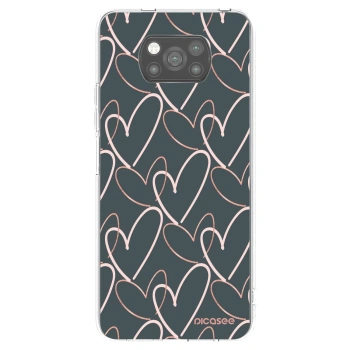 Picasee fekete szilikon tok az alábbi mobiltelefonokra Xiaomi Poco X3 - Lots of love