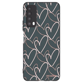 Picasee fekete szilikon tok az alábbi mobiltelefonokra Huawei P Smart 2021 - Lots of love