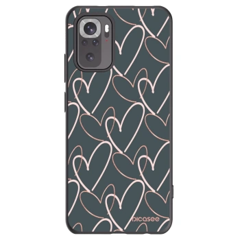 Picasee fekete szilikon tok az alábbi mobiltelefonokra Xiaomi Redmi Note 10 - Lots of love