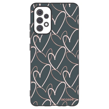 Picasee fekete szilikon tok az alábbi mobiltelefonokra Samsung Galaxy A32 5G A326B - Lots of love