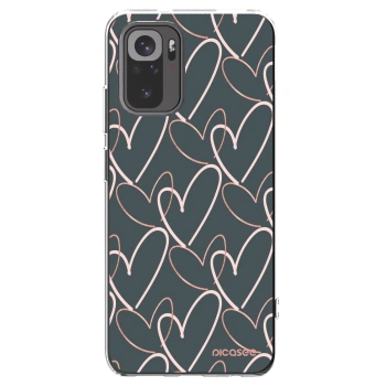 Picasee átlátszó szilikon tok az alábbi mobiltelefonokra Xiaomi Redmi Note 10S - Lots of love