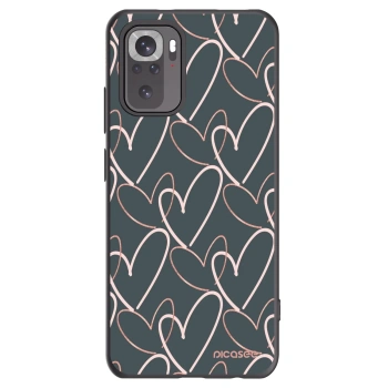 Picasee fekete szilikon tok az alábbi mobiltelefonokra Xiaomi Redmi Note 10S - Lots of love