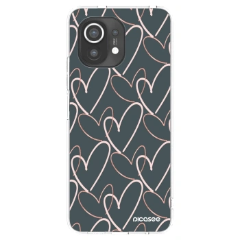 Picasee átlátszó szilikon tok az alábbi mobiltelefonokra Xiaomi Mi 11 - Lots of love