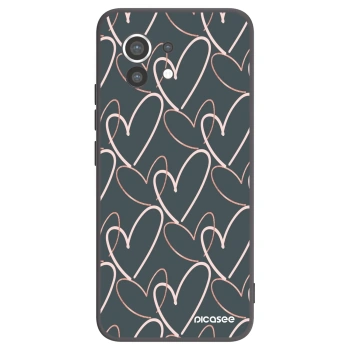 Picasee fekete szilikon tok az alábbi mobiltelefonokra Xiaomi Mi 11 - Lots of love