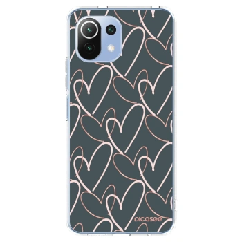 Picasee átlátszó szilikon tok az alábbi mobiltelefonokra Xiaomi Mi 11 Lite - Lots of love