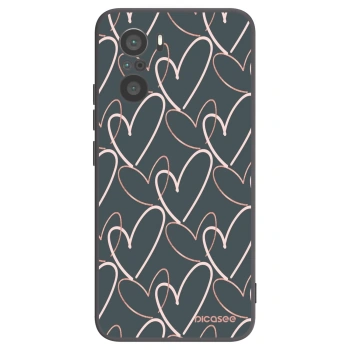 Picasee fekete szilikon tok az alábbi mobiltelefonokra Xiaomi Poco F3 - Lots of love